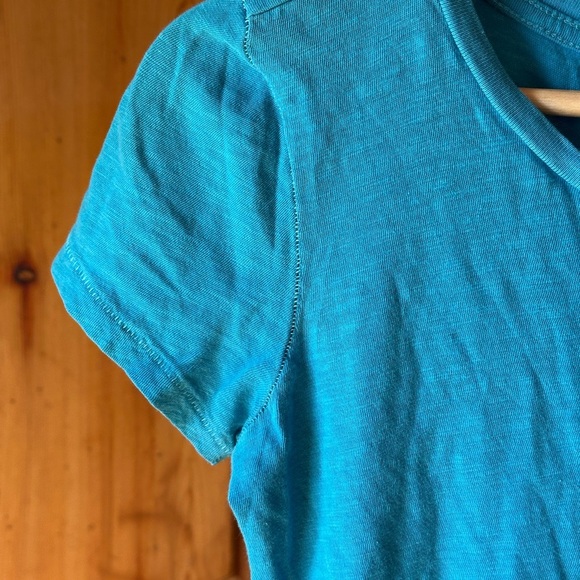 American Eagle Outfitters Teal Blue Graphic women’s Tee Y2K Med A7 - Picture 6 of 10